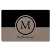 Kitchen & Floor Mats-Kirkland's Home Personalized Simple Circle Monogram Floor Mat Brown/Black
