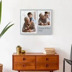Wall Quotes & Signs-Kirkland's Home Personalized Simple Double Canvas Art Print Blue