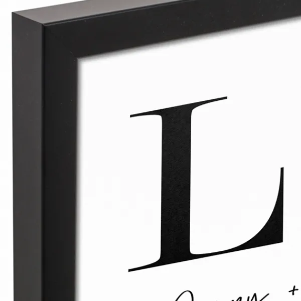 Wall Quotes & Signs-Kirkland's Home Personalized Simple Love Framed Canvas Wall Plaque White/Black