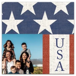 Wall Quotes & Signs-Kirkland's Home Personalized Usa Flag Canvas Art Print White/Red/Blue