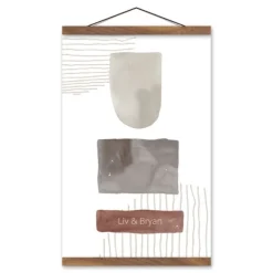 Wall Quotes & Signs-Kirkland's Home Personalized Watercolor Abstract Wall Plaque White/Gray/Brown