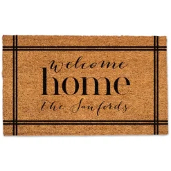 Doormats-Kirkland's Home Personalized Welcome Home Doormat Brown/Black