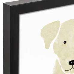 Wall Quotes & Signs-Kirkland's Home Personalized Yellow Labrador Canvas Wall Plaque Tan/Yellow/White