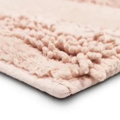 Bathroom Rugs-Kirkland's Home Petal Blush Asymmetrical Cotton Bath Mat, 60 In. Pink