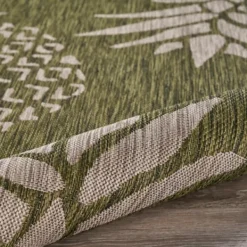 Outdoor Rugs-Kirkland's Home Pineapple Indoor/Outdoor Area Rug, 5X7 Green