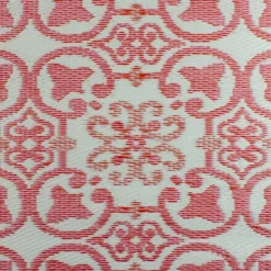 Outdoor Rugs-Kirkland's Home Pink And Cream Floral Tile Outdoor Area Rug, 4X6 Pink/Tan