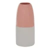 Vases-Kirkland's Home Pink And White Ceramic Vase, 11 In. Pink/White