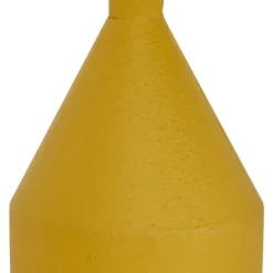 Vases-Kirkland's Home Pink And Yellow Metal Geometric Vases, Set Of 2 Pink/Yellow