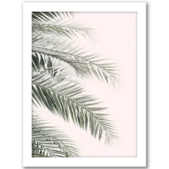 Framed Art-Kirkland's Home Pink Beach Photography Framed Art Prints, Set Of 6 Pink/Green
