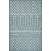 Outdoor Rugs-Kirkland's Home Placid Portico Sun Shower Outdoor Area Rug, 7X9 Blue/Ivory