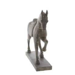 Statues & Figurines-Kirkland's Home Polystone Prancing Horse Statue Brown