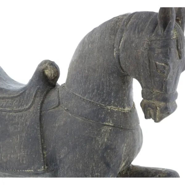 Statues & Figurines-Kirkland's Home Polystone Prancing Horse Statue Brown