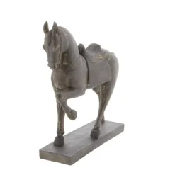 Statues & Figurines-Kirkland's Home Polystone Prancing Horse Statue Brown