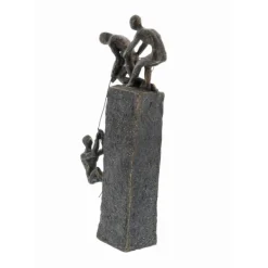Statues & Figurines-Kirkland's Home Polystone Rock Climber Sculpture Gray