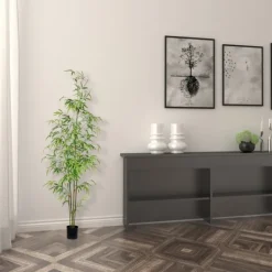 Trees & Topiaries-Kirkland's Home Potted Bamboo Tree, 5 Ft.