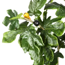 Trees & Topiaries-Kirkland's Home Potted Fig Tree, 7 Ft.