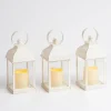 Lanterns-Kirkland's Home Pre-Lit Antique Ring Led Lanterns, Set Of 3 White