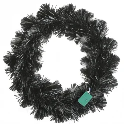 Wreaths-Kirkland's Home Pre-Lit Purple Fiber Optics Halloween Wreaths Purple/Orange/Black
