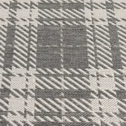 Outdoor Rugs-Kirkland's Home Priya Plaid Indoor/Outdoor Area Rug, 2X7 Gray