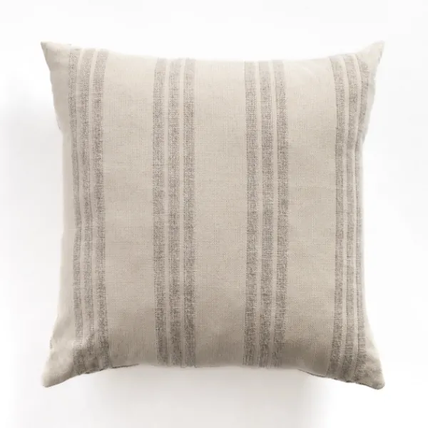 Pillows-Kirkland's Home Providence Stripe Pillow Ivory