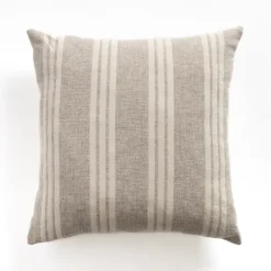 Pillows-Kirkland's Home Providence Stripe Pillow Ivory