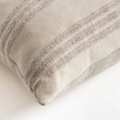 Pillows-Kirkland's Home Providence Stripe Pillow Ivory
