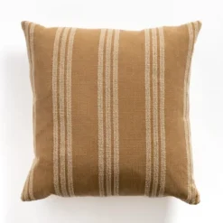 Pillows-Kirkland's Home Providence Stripe Pillow Tan