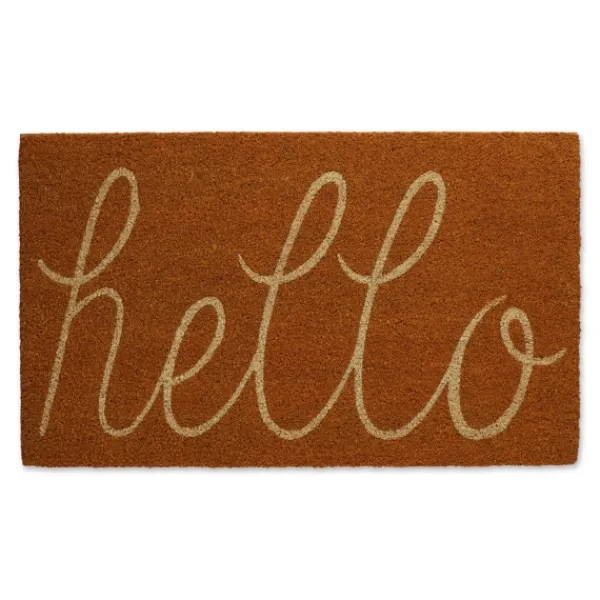Doormats-Kirkland's Home Pumpkin Spice Hello Doormat Orange