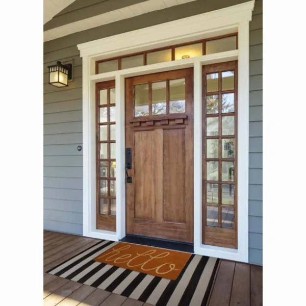 Doormats-Kirkland's Home Pumpkin Spice Hello Doormat Orange