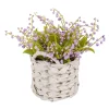 Arrangements & Greenery-Kirkland's Home Purple Lily Of The Valley Arrangement In Basket Purple/Green