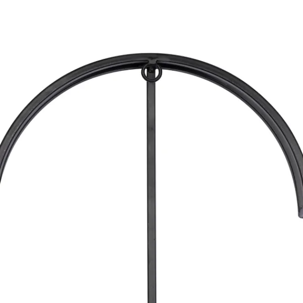 Clocks-Kirkland's Home Quatrefoil Iron Cut-Out Wall Clock Black