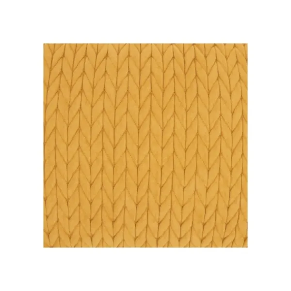 Pillows-Kirkland's Home Quilted Chevron Lumbar Pillow Yellow