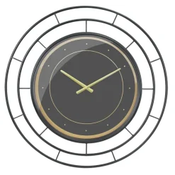 Clocks-Kirkland's Home Radial Wire Metal Wall Clock Black