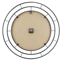 Clocks-Kirkland's Home Radial Wire Metal Wall Clock Black