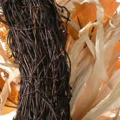 Wreaths-Kirkland's Home Raffia Corn Husk Maple Harvest Wreath Ivory/Orange