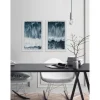 Framed Art-Kirkland's Home Raging Waves Diptych 2-Pc. Framed Wall Art Set Blue/White