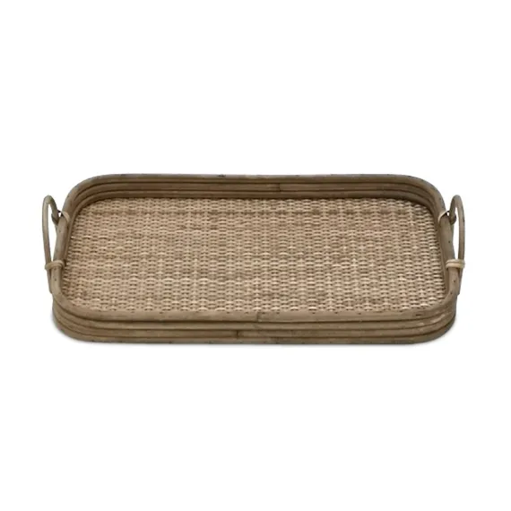 Decorative Trays-Kirkland's Home Rattan And Wood Decorative Trays, Set Of 2 Brown