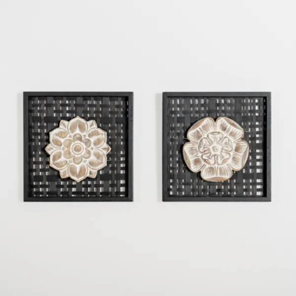 Wall Plaques-Kirkland's Home Rattan Medallion Wall Ii Plaque Black
