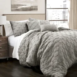 Comforters-Kirkland's Home Ravello 5-Pc. Full/Queen Comforter Set Gray