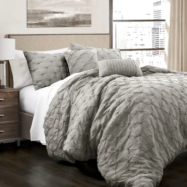 Comforters-Kirkland's Home Ravello 5-Pc. King Comforter Set Gray