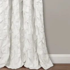Curtains & Drapes-Kirkland's Home Ravello Pintuck Curtain Panel, 84 In. White