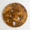 Wall Plaques-Kirkland's Home Raw Teak Root Medallion Wall Plaque Brown
