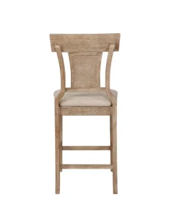 Bar Stools & Counter Height Stools-Kirkland's Home Ray With Gray Wash Finish Counter Stool Brown