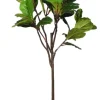 Stems & Bouquets-Kirkland's Home Real Touch Fiddle Leaf In Nursery Planter, 70 In. Green/White