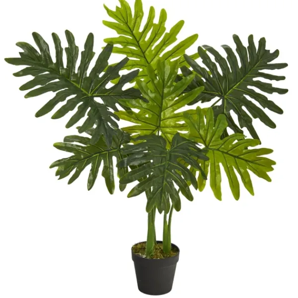 Trees & Topiaries-Kirkland's Home Real Touch Potted Tree Philodendron, 36 In.
