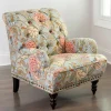 Accent Chairs-Kirkland's Home Rebecca Tufted Accent Chair Green