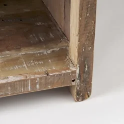 Coffee Tables-Kirkland's Home Reclaimed Natural Wood Distressed Coffee Table