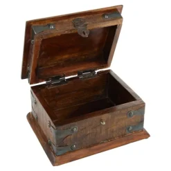 Baskets & Boxes-Kirkland's Home Reclaimed Wood Antique Box Set, Set Of 3 Brown/Black