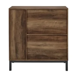 Cabinets & Sideboards-Kirkland's Home Reclaimed Wood Industrial Bar Cabinet Brown
