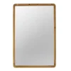 Decorative Mirrors-Kirkland's Home Rectangle Light Brown Wood Wall Mirror